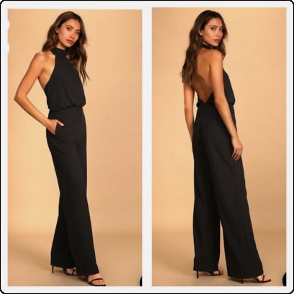 Black Halter Jumpsuit
